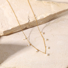Petite Pearl Charm Necklace